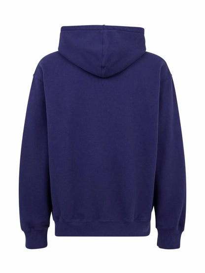 Denim-Print Logo Hoodie