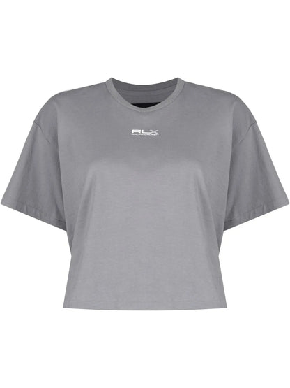 Logo Print Cropped T-Shirt