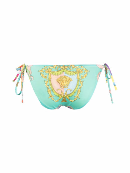 Baroque Pattern-Print Bikini Bottoms