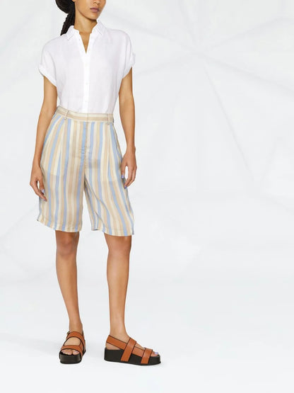Rolled-Cuffs Short-Sleeve Shirt