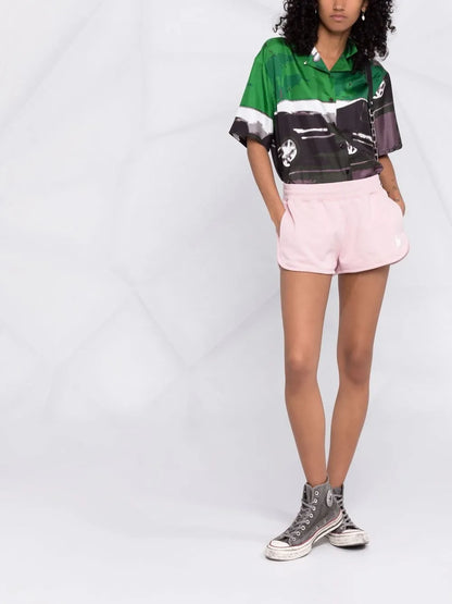 Motif-Print Track Shorts