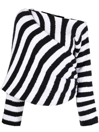 Striped Knitted Top