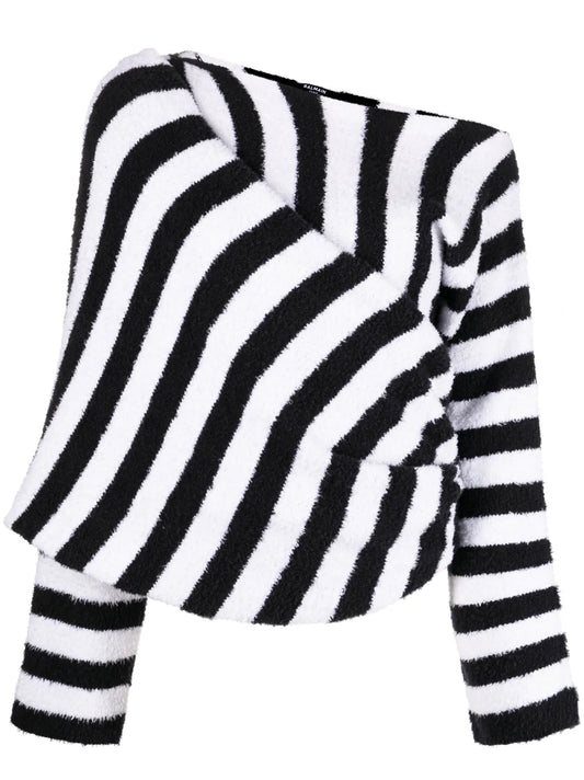 Striped Knitted Top
