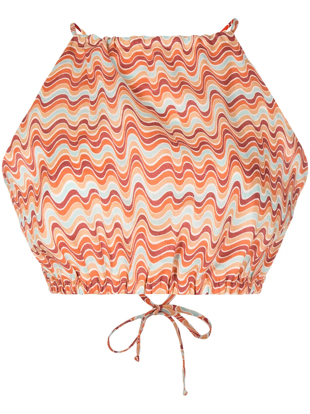 Ottica Vadella-Print Linen Top