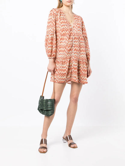 Pauletta Vadella-Print Mini Dress