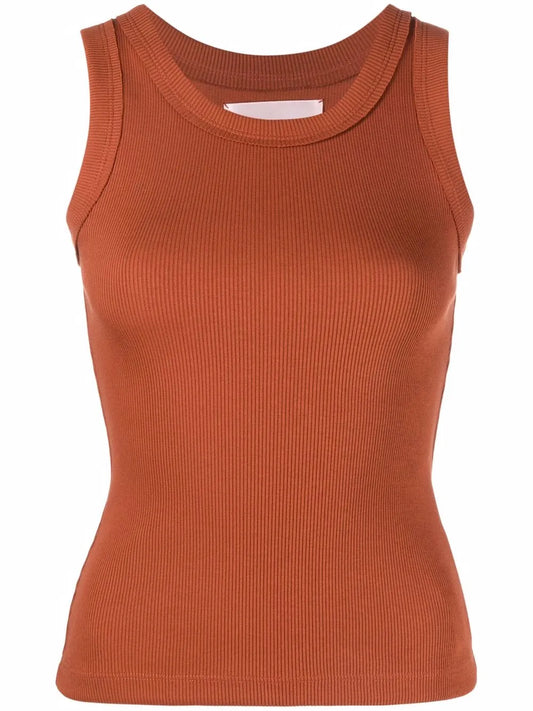 Fine-Ribbed Vest Top