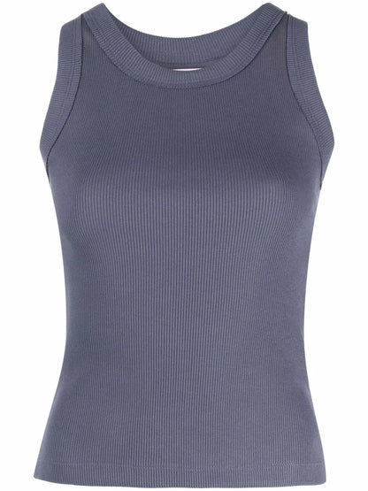 Jersey Ribbed Knit Vest