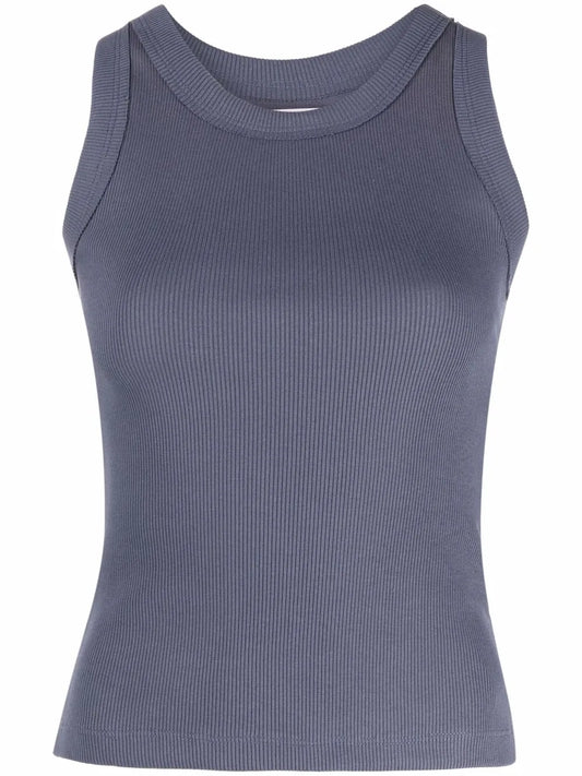 Jersey Ribbed Knit Vest