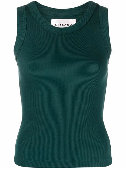 Ribbed-Knit Vest Top