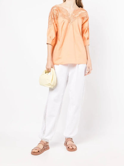 Cut-Out Detail Track Pants