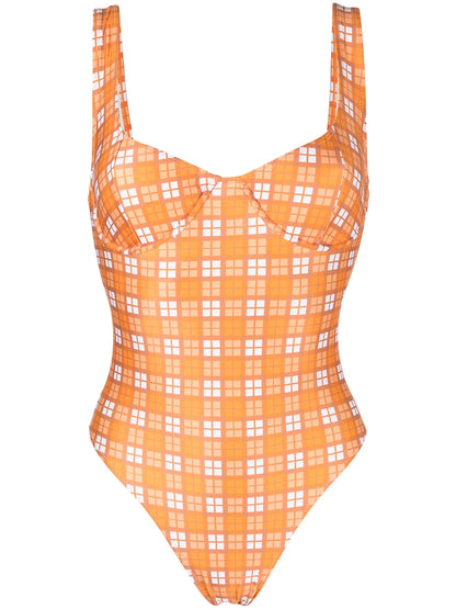 Mona Check Swimsuit