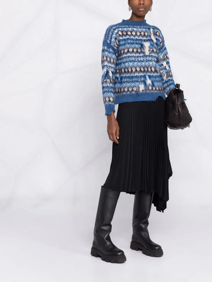 Fair Isle Distressed Jumper
