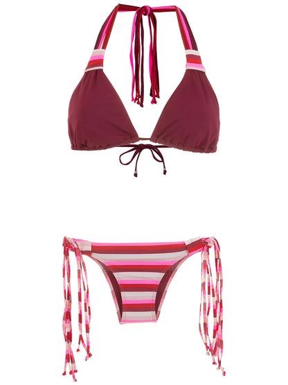 Striped Bikini Set