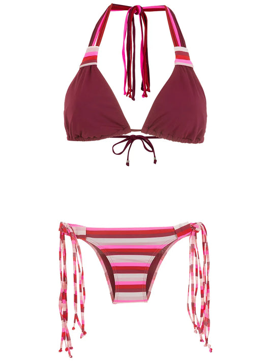 Striped Bikini Set