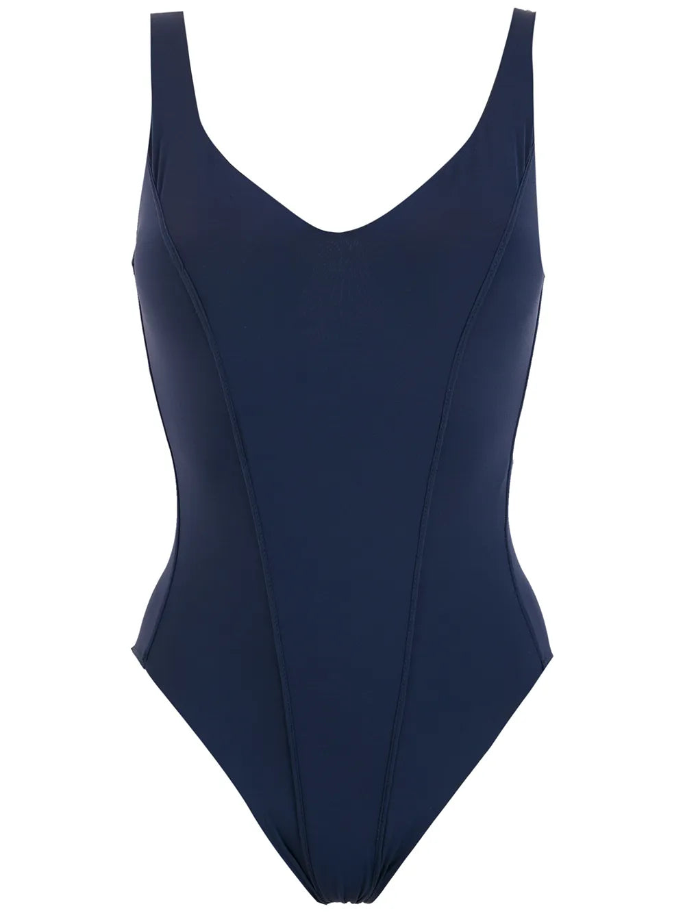 V-Neck Open-Back Swimsuit