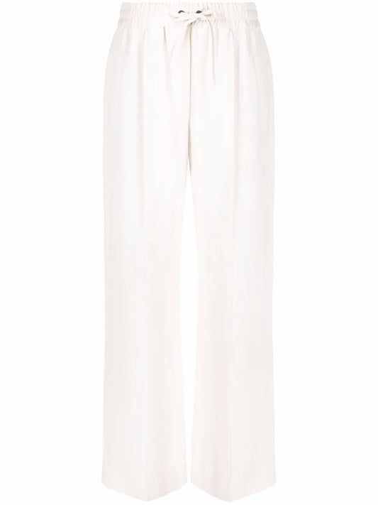 Straight-Leg Drawstring-Waist Trousers