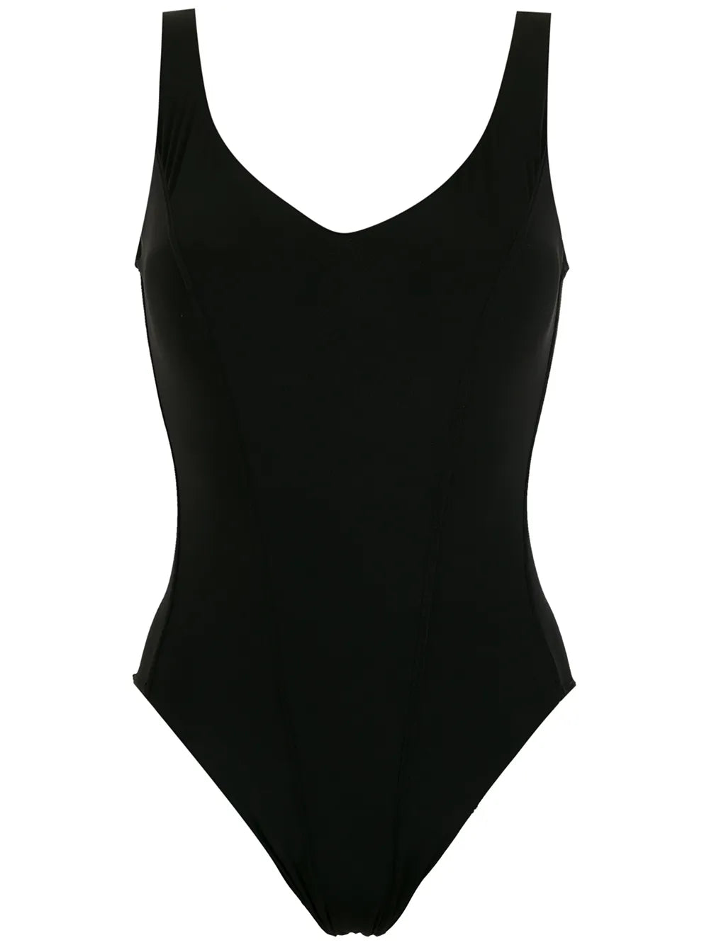 V-Neck Open-Back Swimsuit