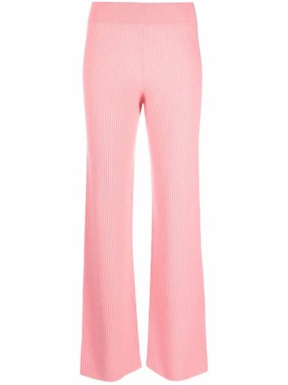 Ribbed-Knit Cashmere Trousers