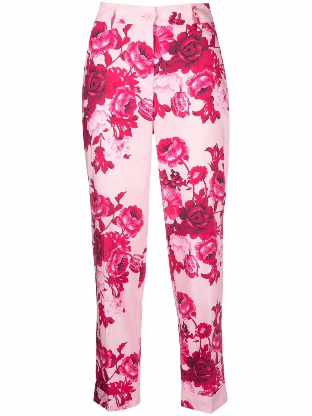 Floral-Print Tailored Trousers