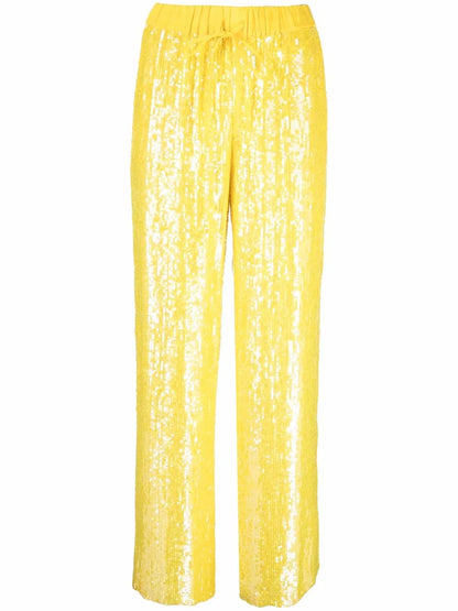 Sequined Wide-Leg Trousers