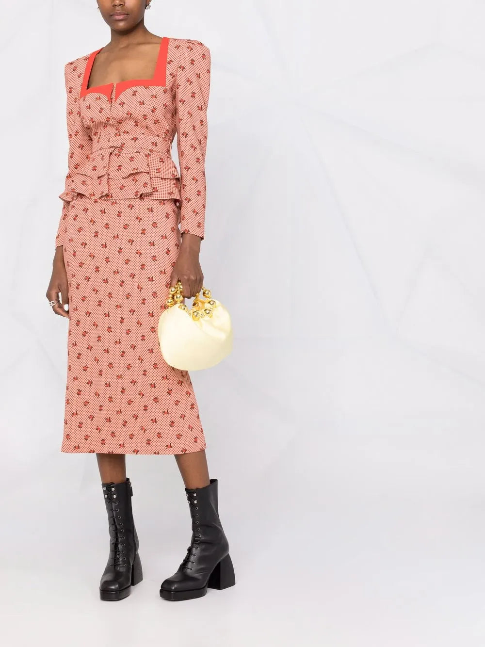 Printed Peplum Jacket