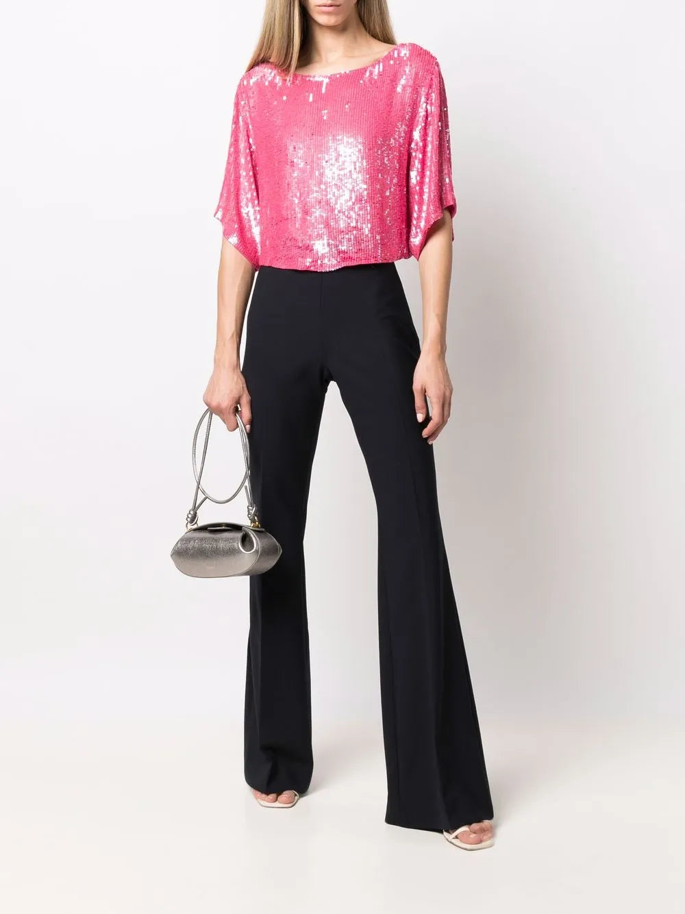 Sequined Cropped Blouse