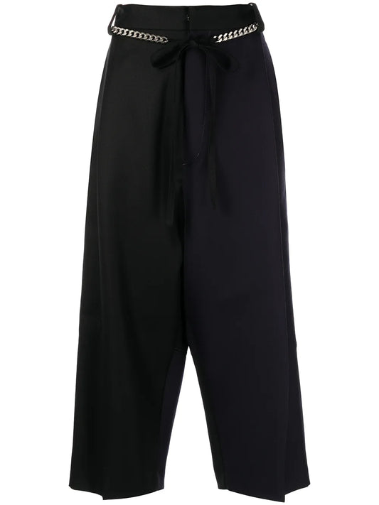 Cropped Wide-Leg Trousers