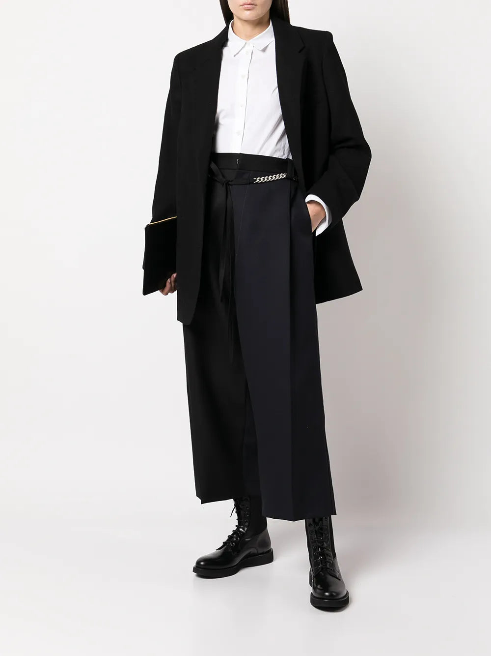Cropped Wide-Leg Trousers