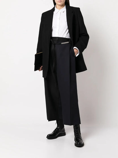 Cropped Wide-Leg Trousers