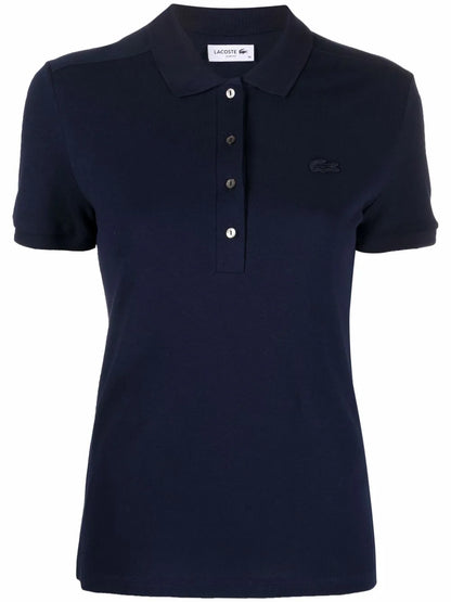 Chest Logo-Patch Polo Top
