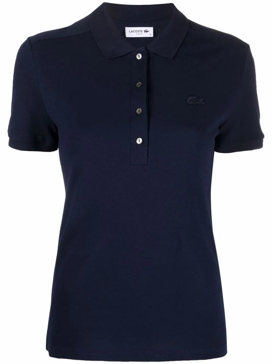 Chest Logo-Patch Polo Top