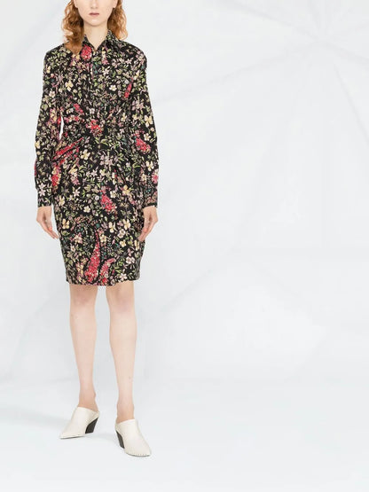 Floral-Print Shirtdress