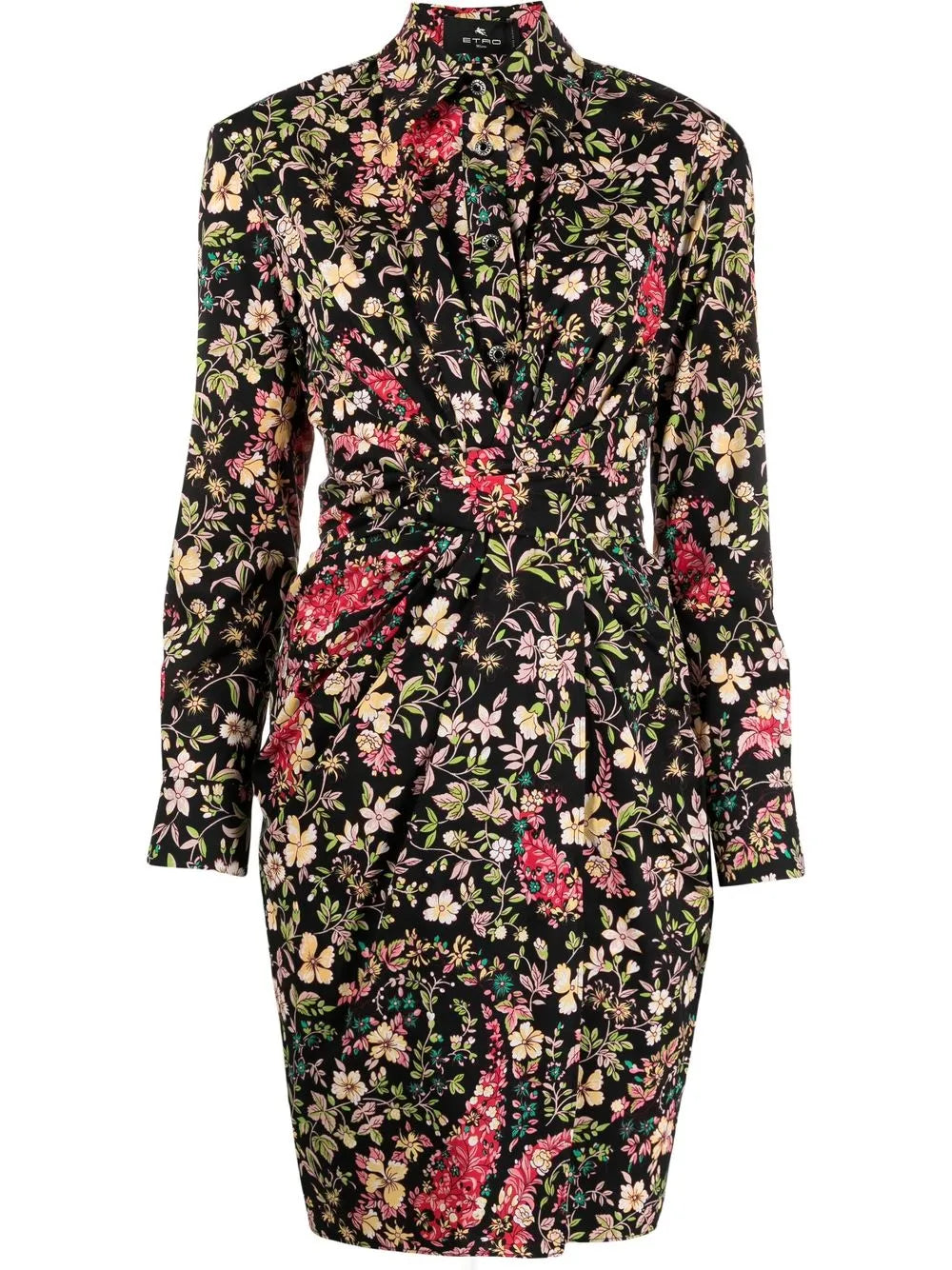 Floral-Print Shirtdress