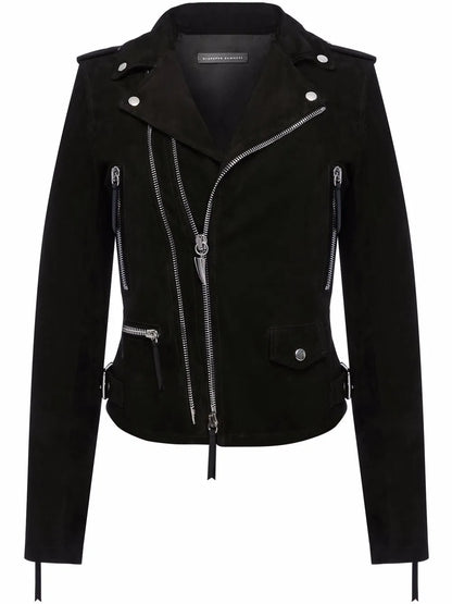 Amelia Suede Biker Jacket