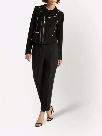 Amelia Suede Biker Jacket