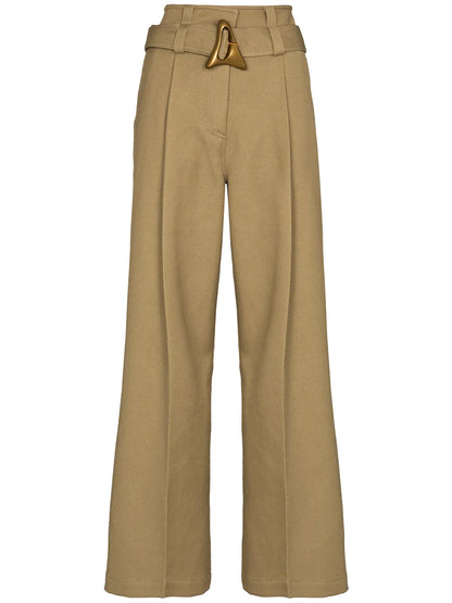 Flyn Belted Straight-Leg Trousers