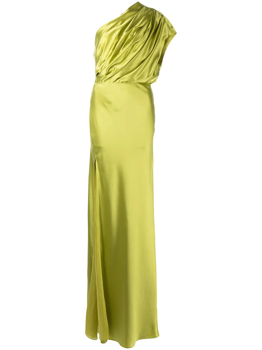 Asymmetric Open Back Gown