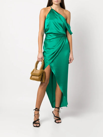 Draped Cowl Asymmetrical Top