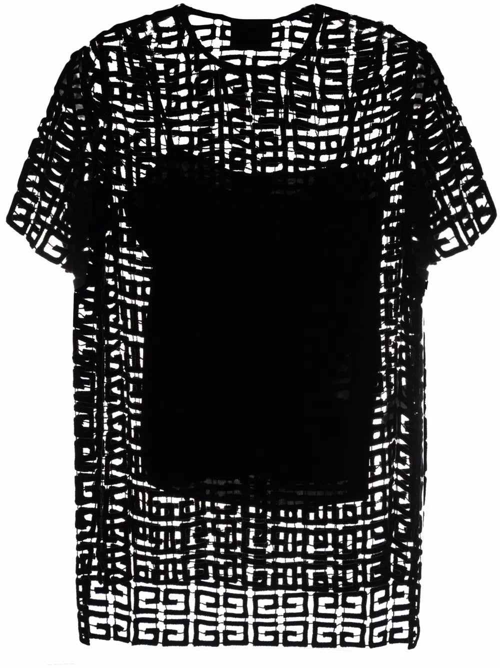 4G Guipure-Lace Layered Top