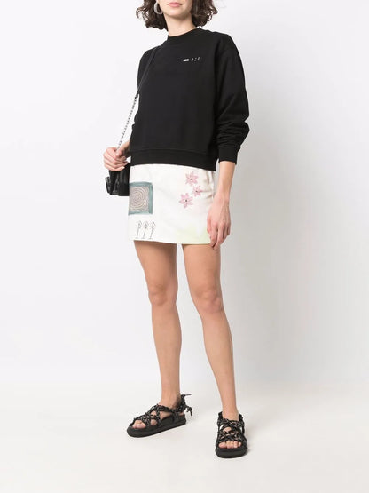 Logo-Print Crew Neck Sweatshirt