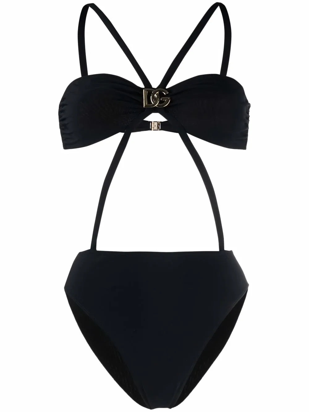 Logo-Plaque Detail Swimsuit