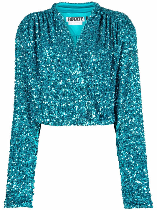 Aurelia Sequin-Embellished Blouse