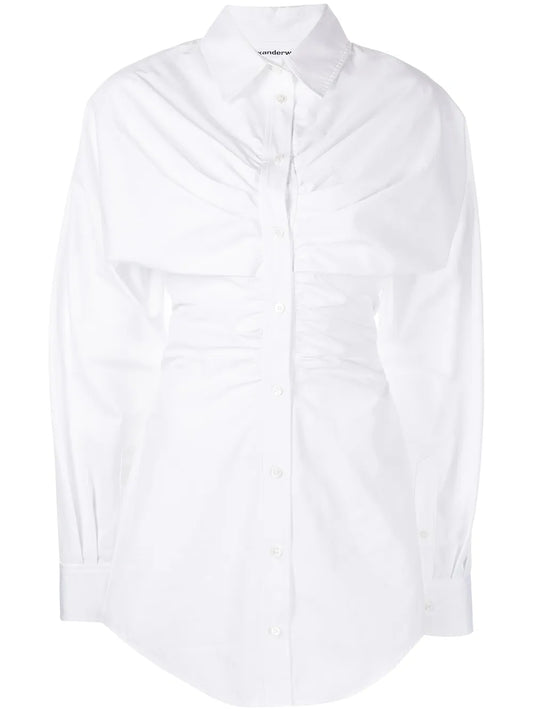Ruched Hourglass Shirtdress