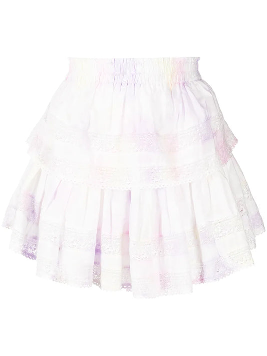 Tie-Dye Tiered Skirt