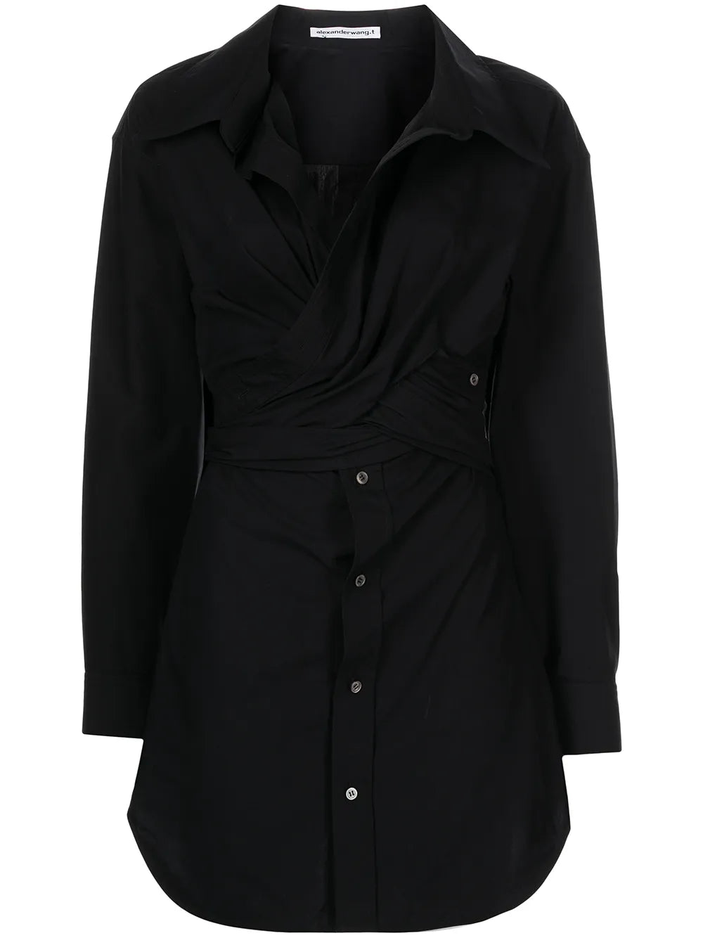 Crossed Front Shirtdress