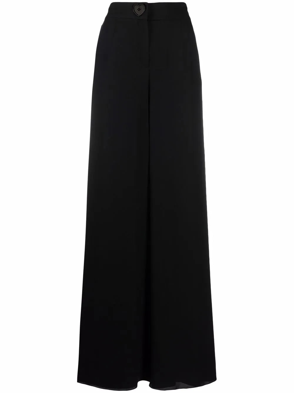 High-Waisted Flared Trousers