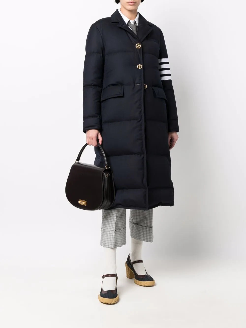 Down-Feather 4-Bar Overcoat