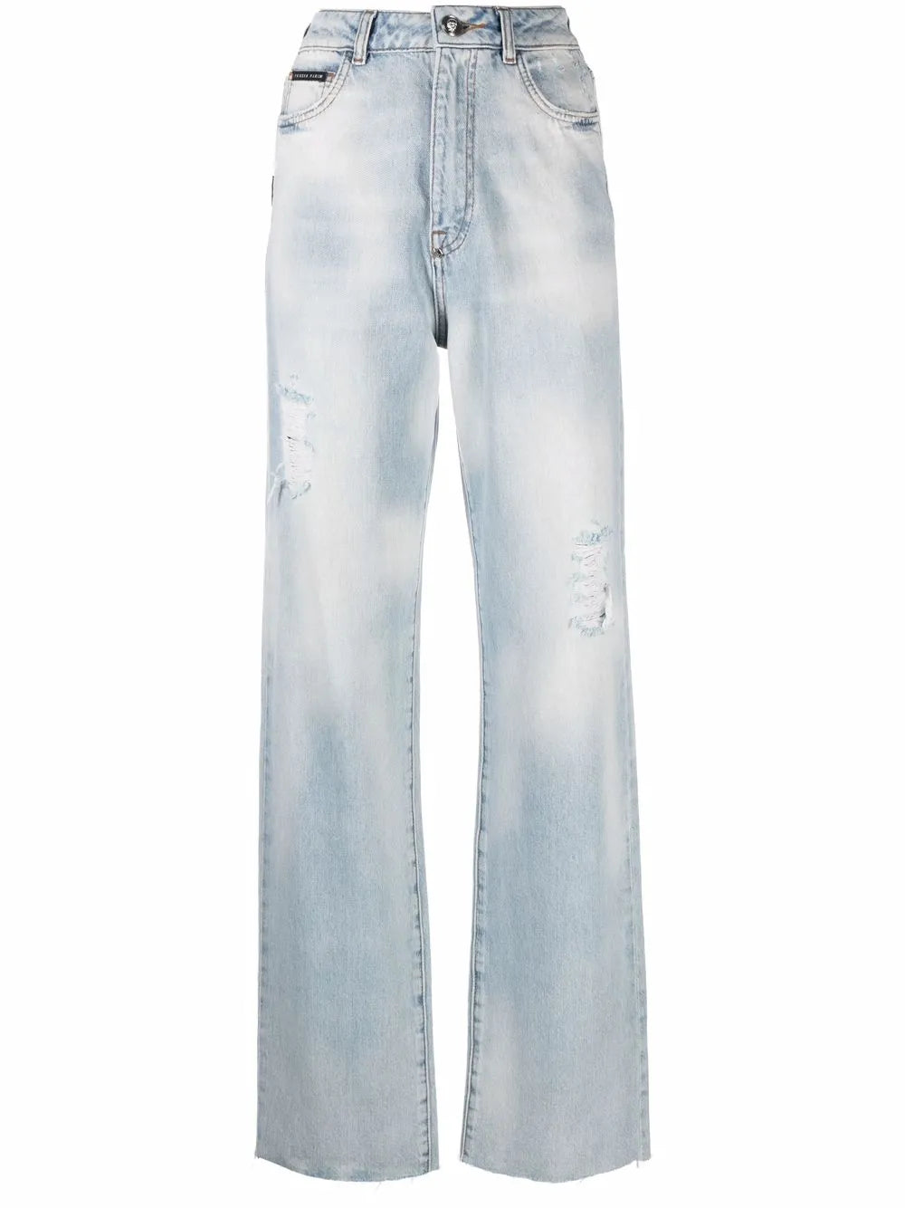 Palazzo-Cut High-Waist Jeans
