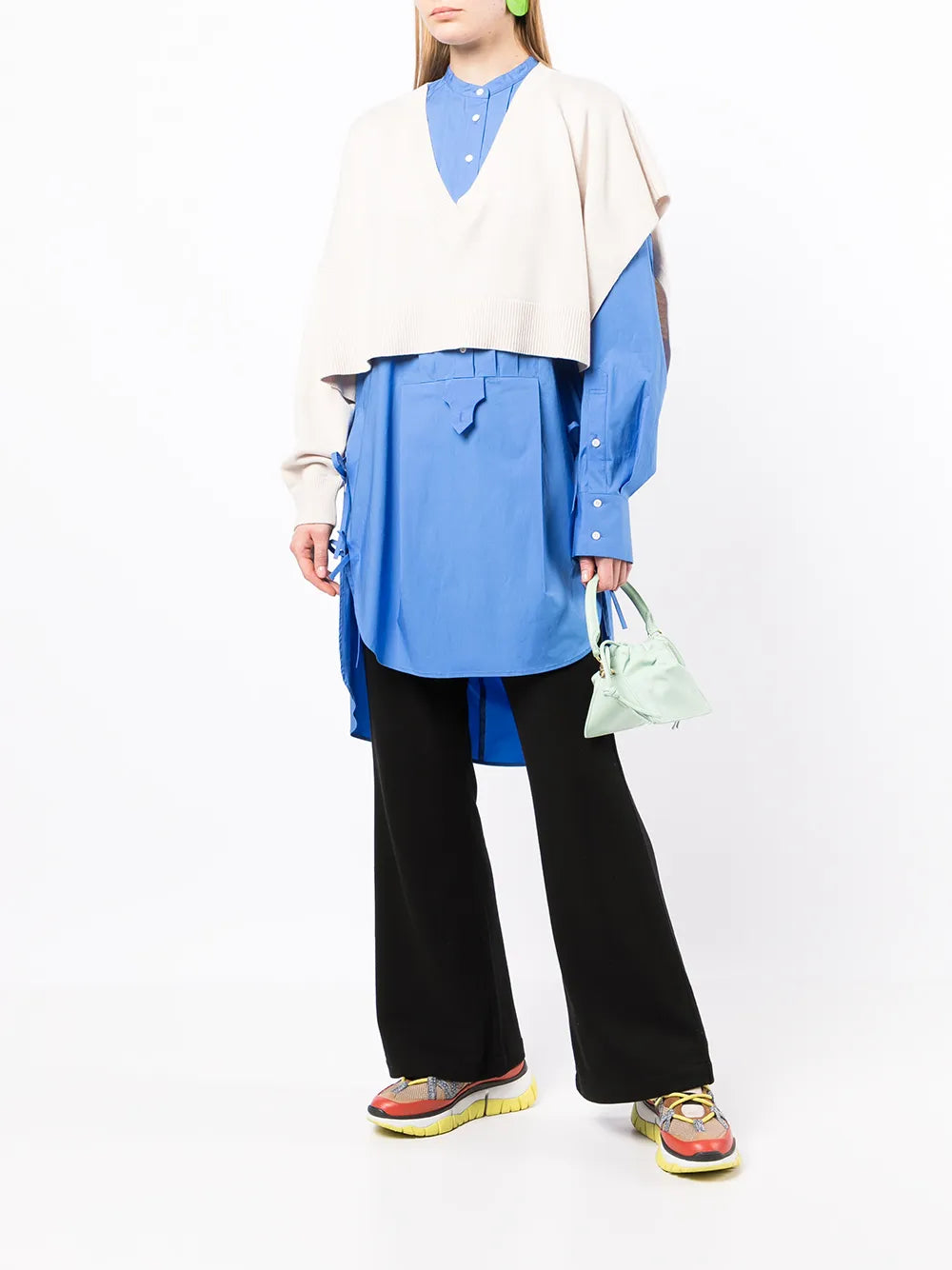 V-Neck Cropped Jumper