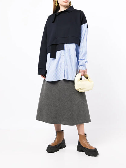 High-Waist Midi Skirt